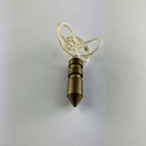 PENDOLO OTTONE STRETTO CON SCANALATURA 3CM