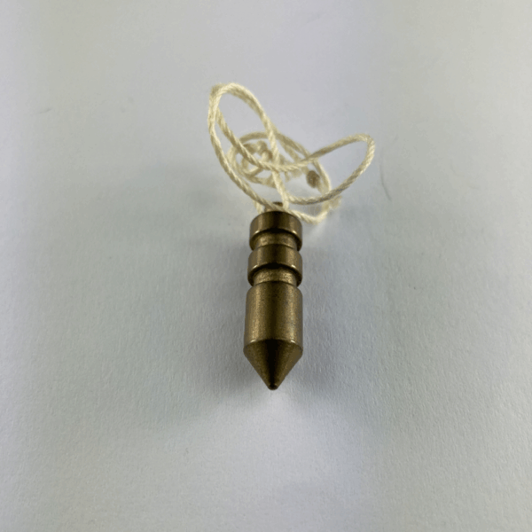PENDOLO OTTONE STRETTO CON SCANALATURA 3CM