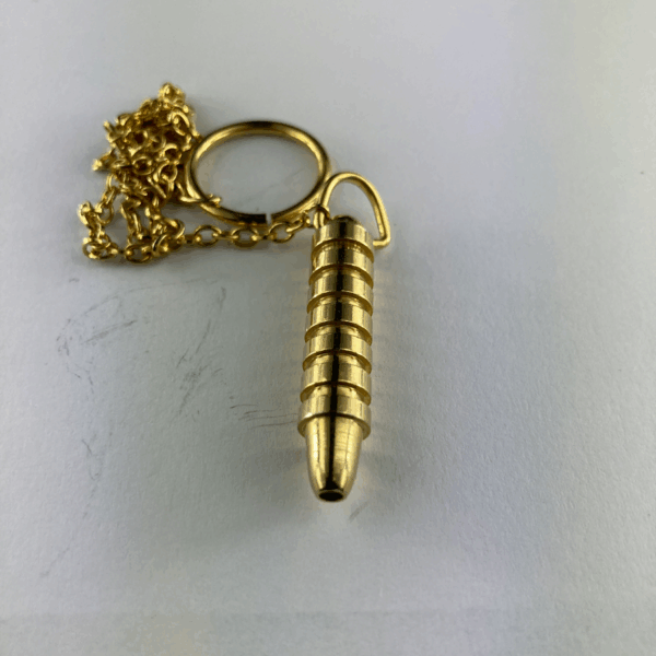 PENDOLO OTTONE LUCIDO ISIDE 7 - 4 CM