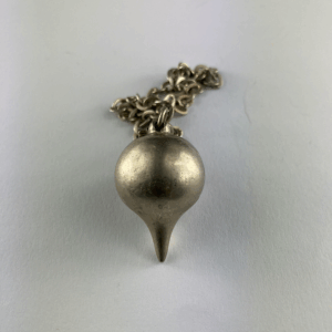 PENDOLO ACCIAIO SATINATO A GOCCIA 3 CM