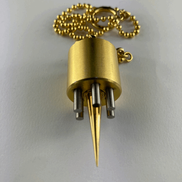 PENDOLO OTTONE LUCIDO PUNTE 5.5 CM