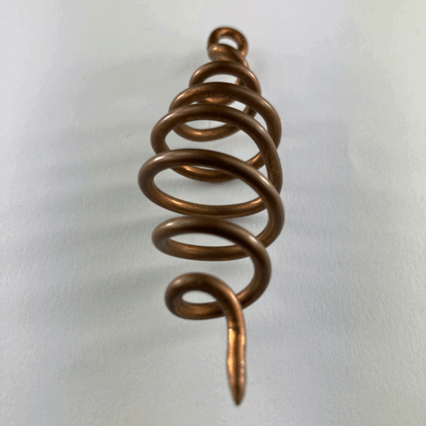 PENDOLO RAME A SPIRALE 8 CM