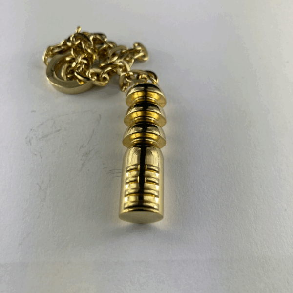 PENDOLO OTTONE LUCIDO OSIRIDE 4 - 4,5 CM