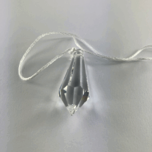PENDOLO GOCCIA CRISTALLO 4 CM
