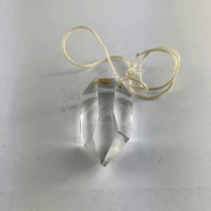 PENDOLO PIETRA QUARZO IALINO 3 CM
