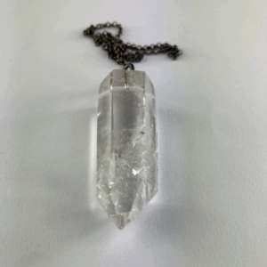 PENDOLO PIETRA QUARZO IALINO 4,5CM