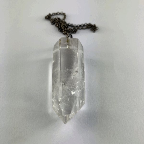PENDOLO PIETRA QUARZO IALINO 4,5CM