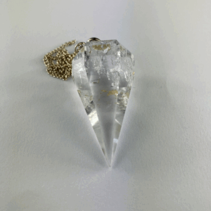 PENDOLO PIETRA QUARZO IALINO 4 CM