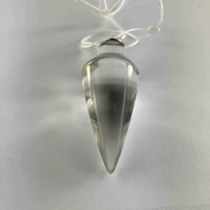 PENDOLO PIETRA QUARZO IALINO LISCIO 4,5 CM