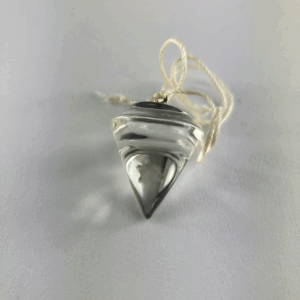 PENDOLO PIETRA QUARZO IALINO LISCIO 3 CM
