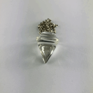PENDOLO PIETRA QUARZO IALINO LISCIO 2,5 CM