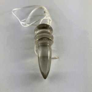 PENDOLO PIETRA QUARZO IALINO LISCIO 5 CM