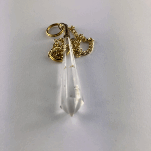 PENDOLO PIETRA QUARZO IALINO 5 CM