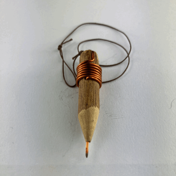 PENDOLO LEGNO LISCIO CON RAME 5 CM