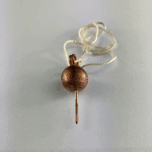 PENDOLO RAME CON PUNTA 3 CM