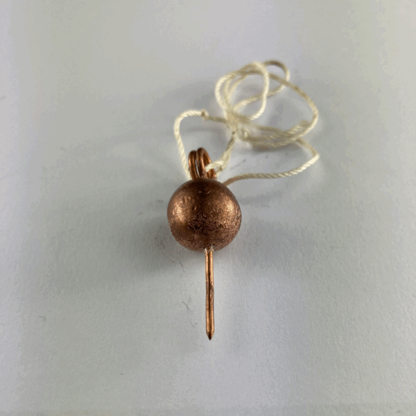 PENDOLO RAME CON PUNTA 3 CM